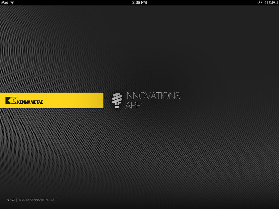 Introducing the “Kennametal Innovations” iPad® Application
